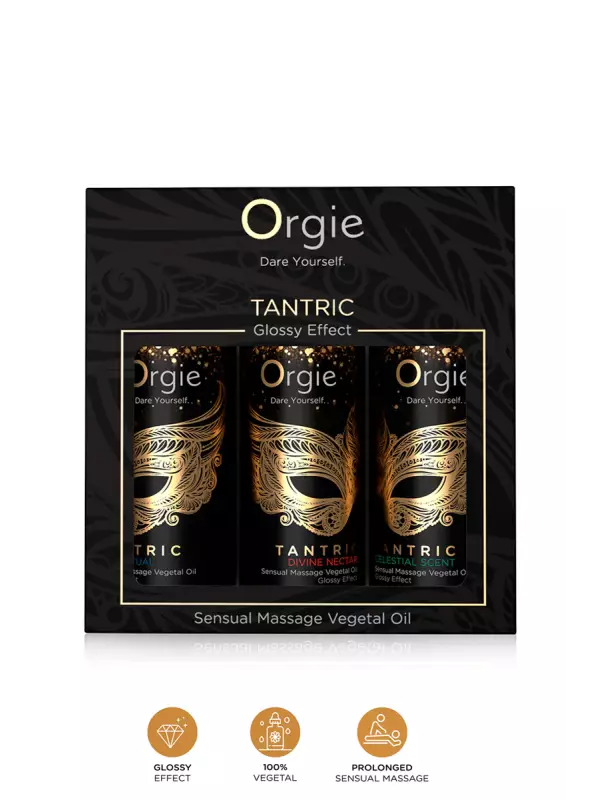 Coffret 3 huiles de massage Sensuel Tantric Collection