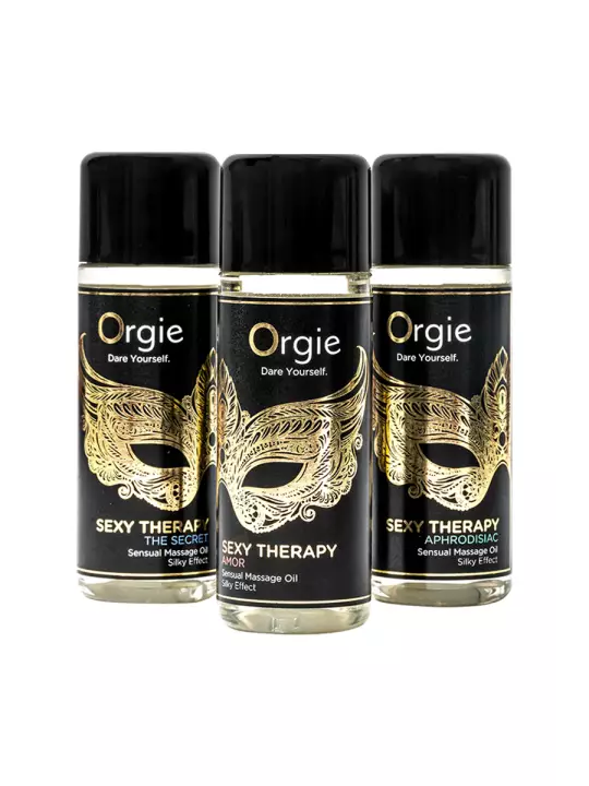 Coffret 3 huiles de massage sensuel Sexy Therapy Collection