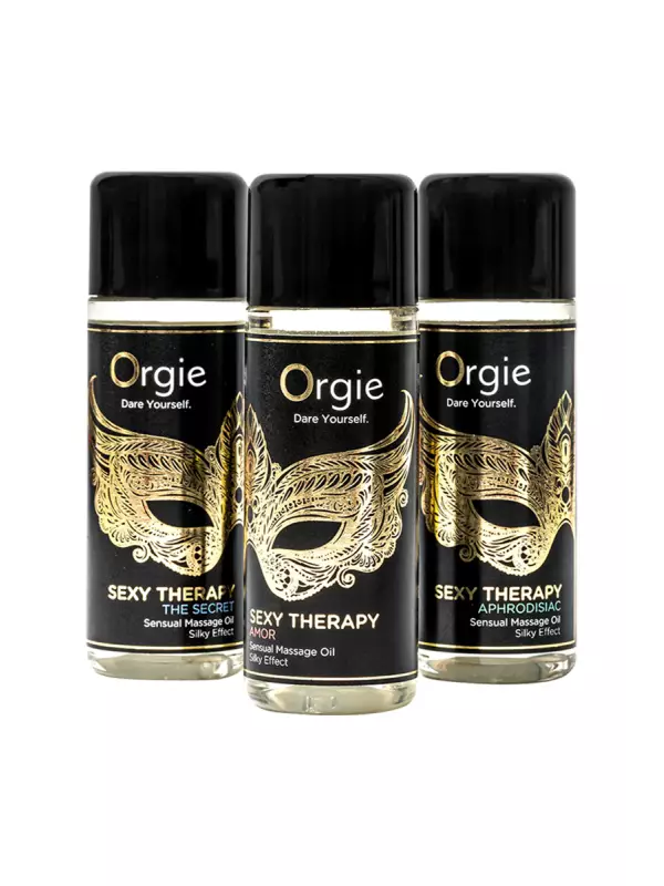 Coffret 3 huiles de massage sensuel Sexy Therapy Collection