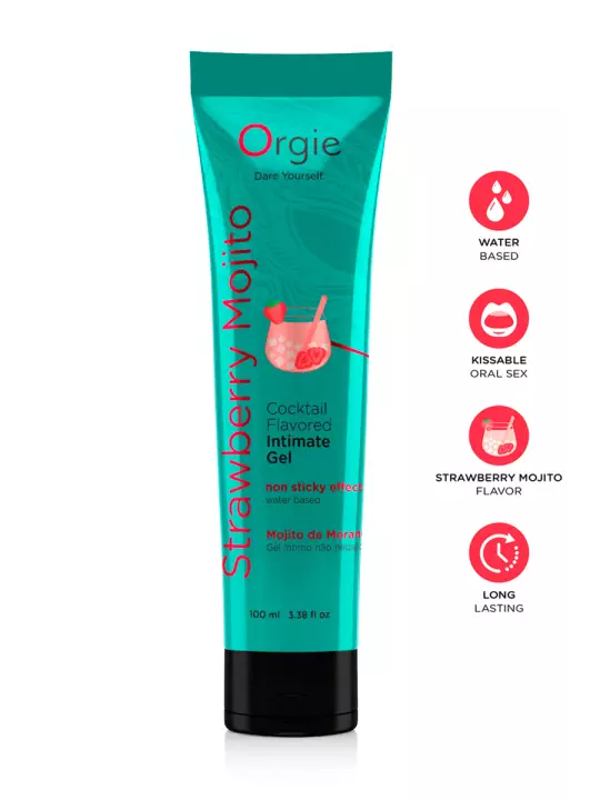 Gel intime Lube Tube Cocktail Fraise Mojito 100ml