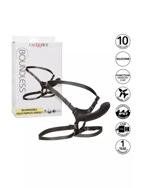 Gode ceinture vibrant Boundless Rechargeable Harness