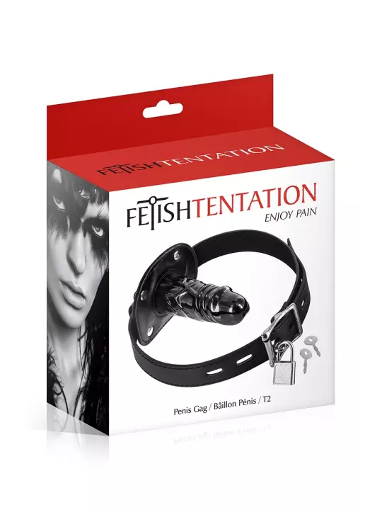 Bâillon avec gode interne - Fetish Tentation