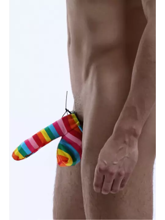 Cache-sexe multicolore Cache-sexe multicolore