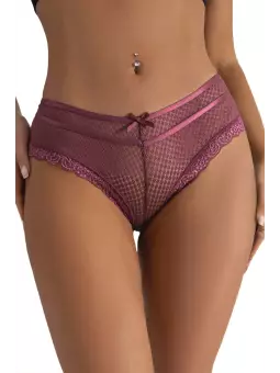 Tanga bordeaux dentelle - Paris Hollywood