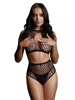 Top court et shorty résille Keyhole - Le Désir