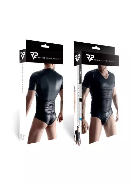 T-shirt wetlook noir - Regnes T-shirt wetlook noir - Regnes
