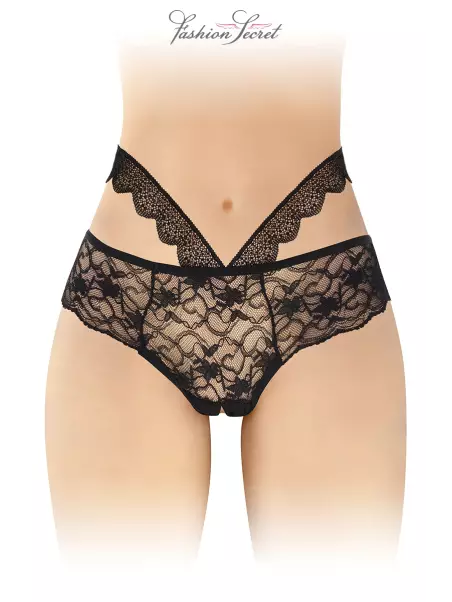 Culotte ouverte noire Marie - Fashion Secret