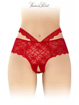 Culotte ouverte rouge Marie - Fashion Secret