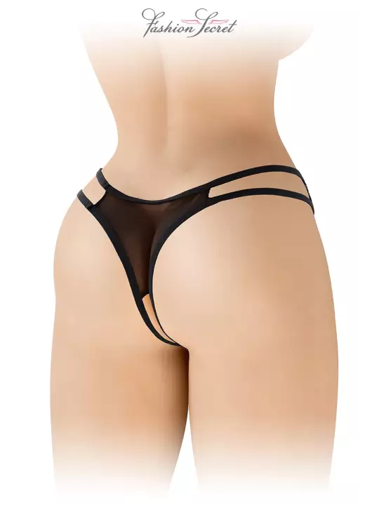 String noir ouvert Victoria - Fashion Secret