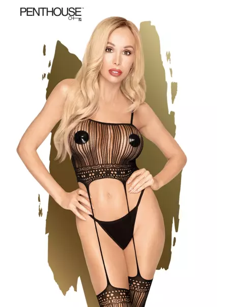 Combinaison porte-jarretelles Sex dealer - Penthouse