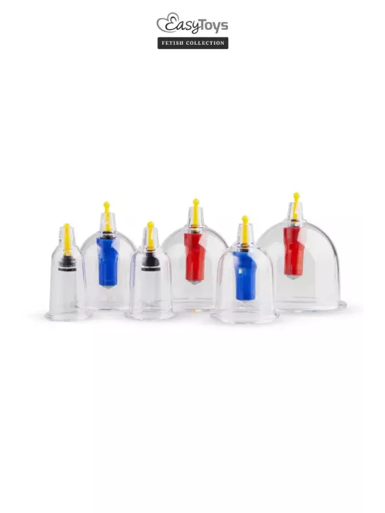 Coffret 6 ventouses Cupping Set - EasyToys Fetish Collection Coffret 6 ventouses Cupping Set - EasyToys Fetish Collection