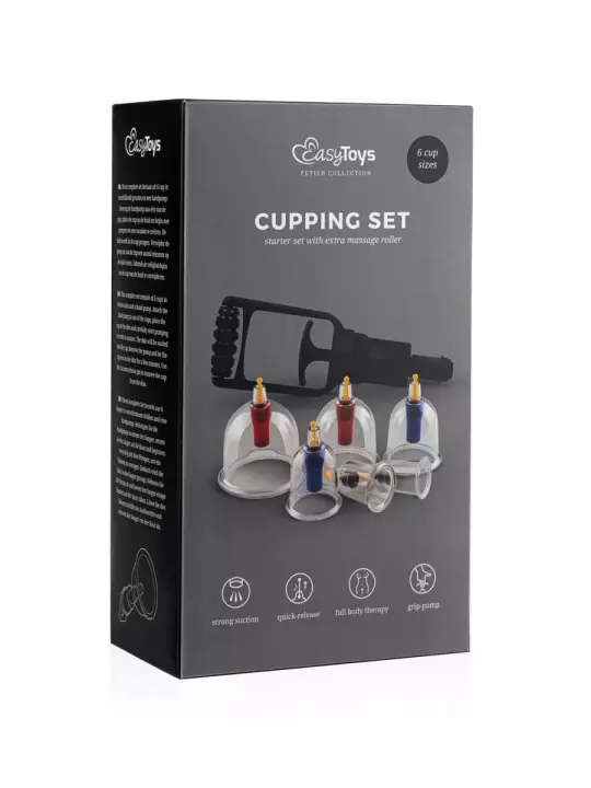 Coffret 6 ventouses Cupping Set - EasyToys Fetish Collection Coffret 6 ventouses Cupping Set - EasyToys Fetish Collection