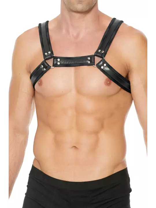 Harnais Buckle Bulldog noir - Ouch!