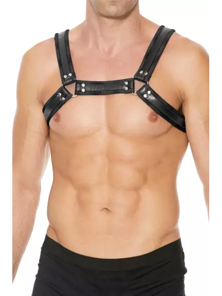 Harnais Buckle Bulldog noir - Ouch!