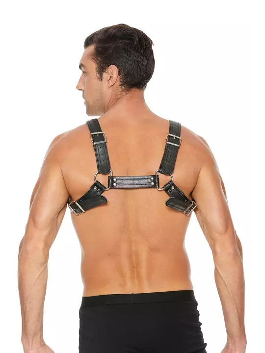 Harnais Buckle Bulldog noir - Ouch!