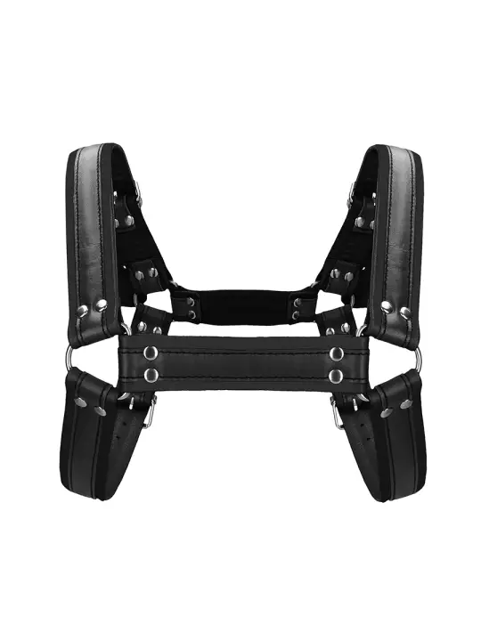 Harnais Buckle Bulldog noir - Ouch!