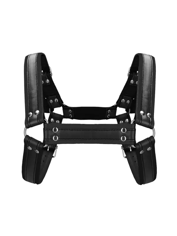 Harnais Buckle Bulldog noir - Ouch!