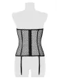 Corset bustier à jarretelles - Grey Velvet
