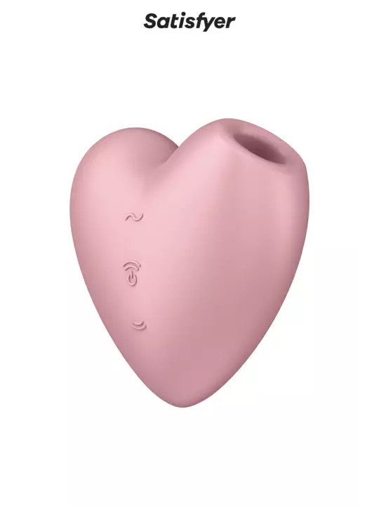 Double stimulateur Cutie Heart rose - Satisfyer
