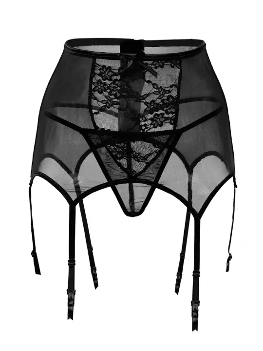 Serre-taille jarretelles avec string Serre-taille jarretelles avec string