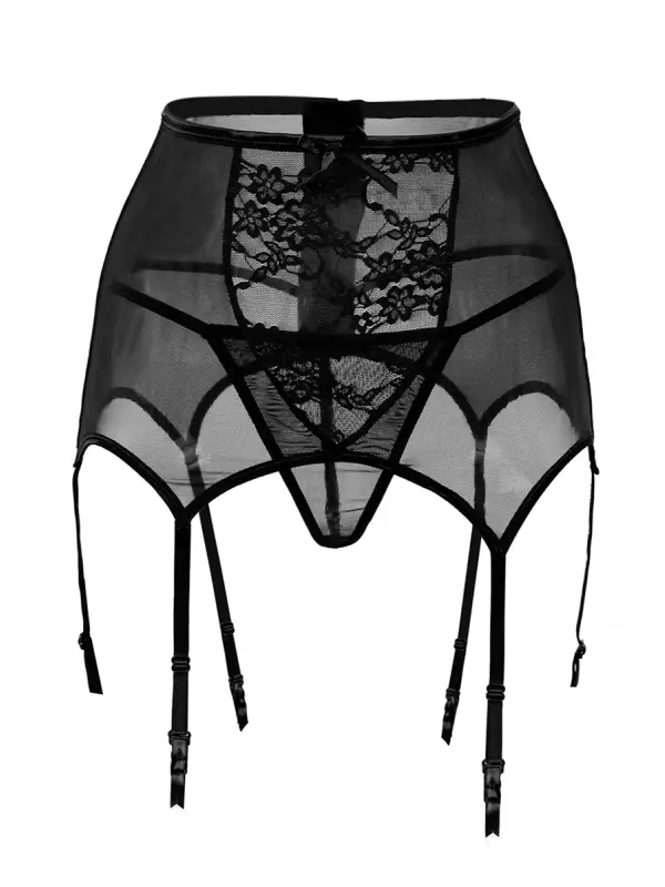 Serre-taille jarretelles avec string