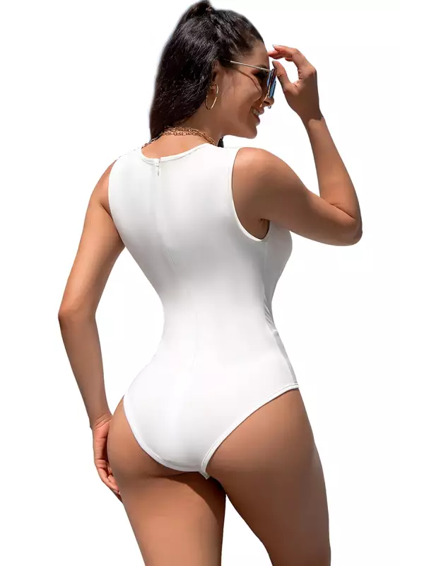Body moulant blanc - Paris Hollywood