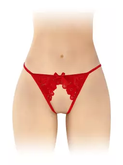 String ficelle ouvert Sandra rouge - Fashion Secret