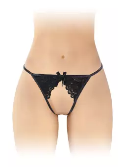 String ficelle ouvert Sandra noir - Fashion Secret