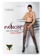 Collants ouverts TI009 20 deniers - noir