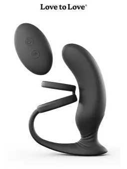 Stimulateur de prostate + cockring Double game