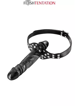 Bâillon double gode black - Fetish Tentation