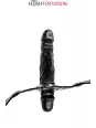 Bâillon double gode black - Fetish Tentation