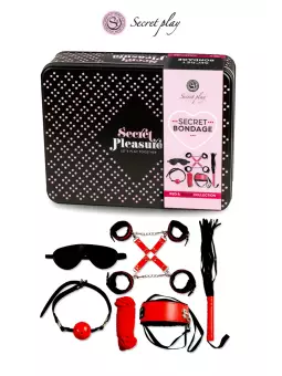 Kit BDSM 8 pièces - Rouge & Noir