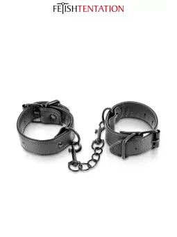 Menottes simili cuir ajustables - Fetish Tentation