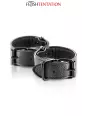 Menottes simili cuir ajustables - Fetish Tentation