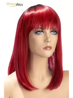 Perruque Elvira rouge - World Wigs