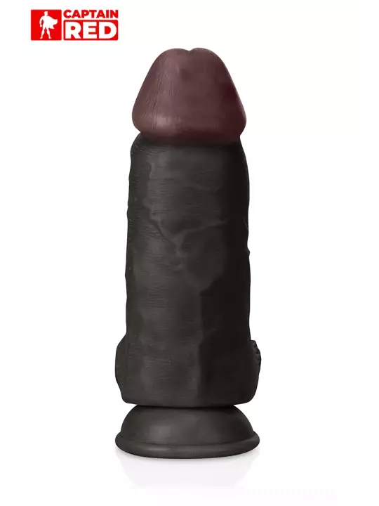 Gode XXL Colossus Black 26 x 7,5 cm - Captain Red