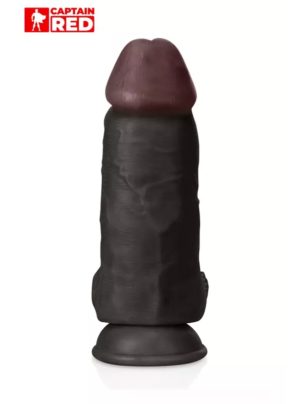 Gode XXL Colossus Black 26 x 7,5 cm - Captain Red