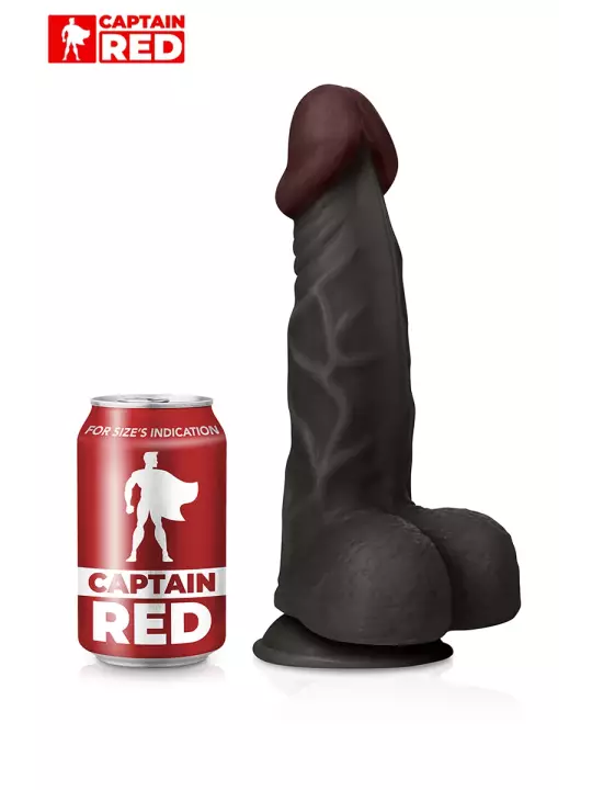 Gode Amazing Black 23 x 5 cm - Captain Red