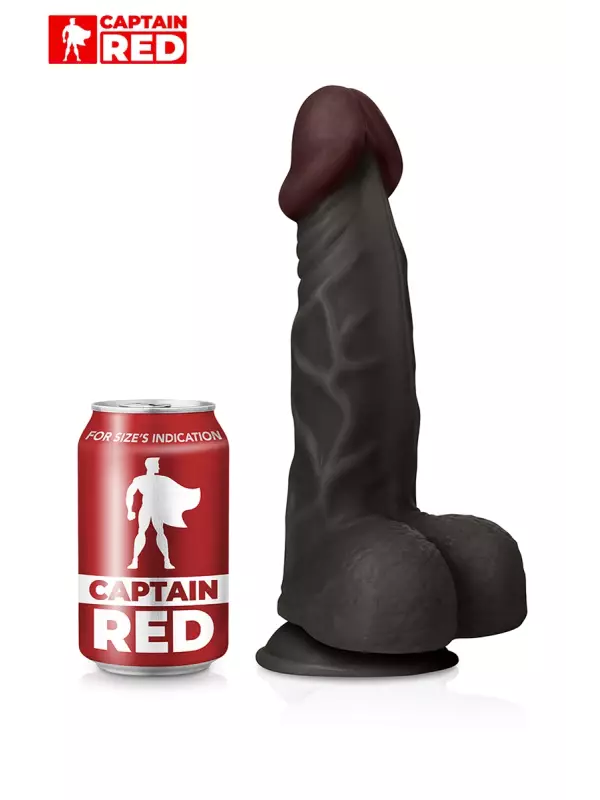 Gode Amazing Black 23 x 5 cm - Captain Red