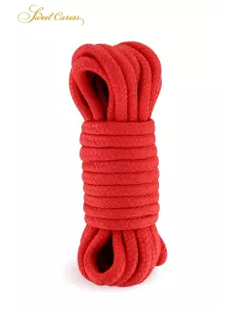 Corde de bondage rouge 5m - Sweet Caress