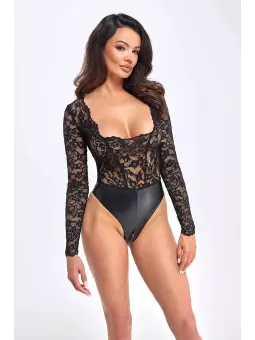 Body Psyché F296 wetlook et dentelle