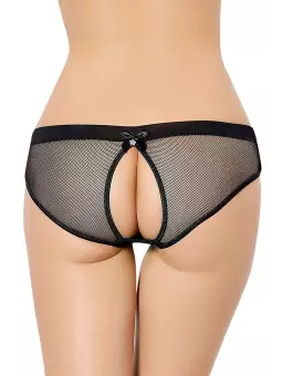 Culotte ouverte en résille noire