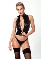 Top zippé Glam F324 vinyle et wetlook Top zippé Glam F324 vinyle et wetlook