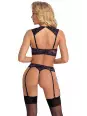 Ensemble lingerie ouverte violet - Cotelli Lingerie Ensemble lingerie ouverte violet - Cotelli Lingerie