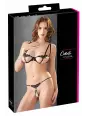 Ensemble dentelle string ouvert et seins nus noir - Cottelli Lingerie Ensemble dentelle string ouvert et seins nus noir - Cottelli Lingerie