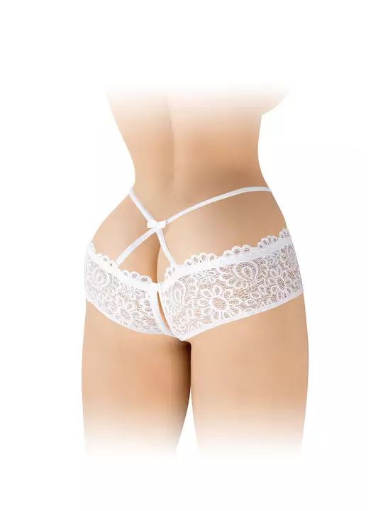 Culotte ouverte blanche Celia - Fashion Secret