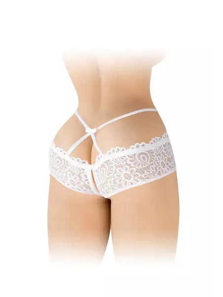 Culotte ouverte blanche Celia - Fashion Secret