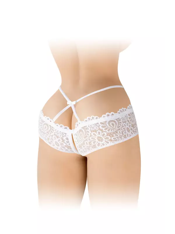 Culotte ouverte blanche Celia - Fashion Secret
