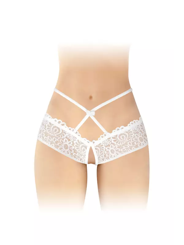 Culotte ouverte blanche Celia - Fashion Secret